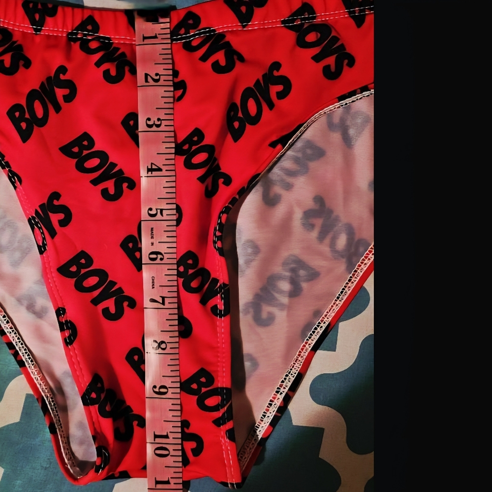 NWoT Cheeky "BOYS" swim brief - Picture 5 of 6